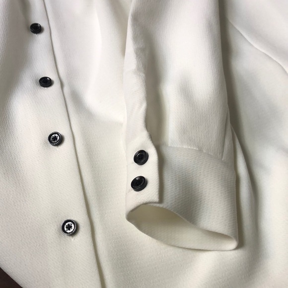 Kate ♠️ Spade Velvet Tie Griffin dress white 10 - Picture 5 of 8